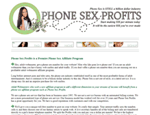 Tablet Screenshot of phonesexprofits.com